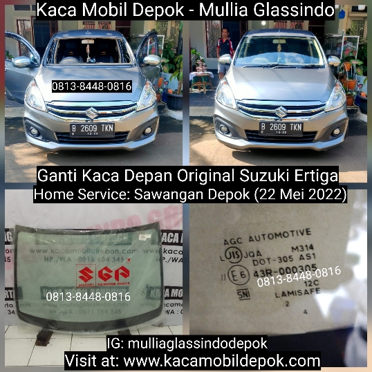Home Service Ganti Kaca Depan Original Suzuki Ertiga di Sawangan Depok Murah Bergaransi