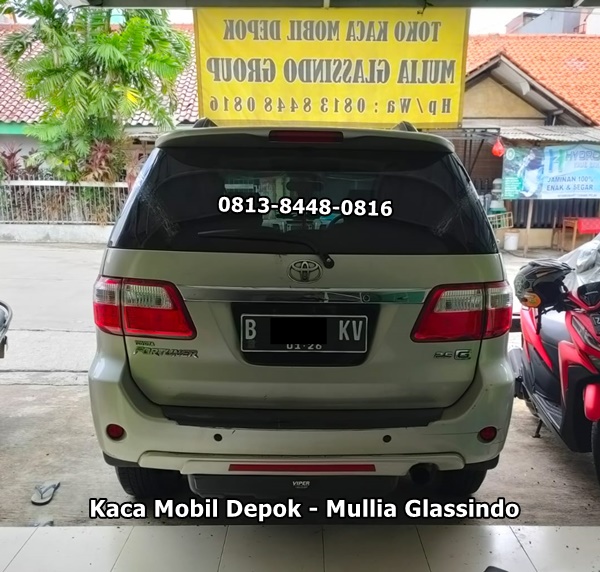 ganti kaca mobil belakang toyota fortuner di depok