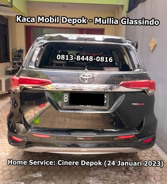 Home Service Penggantian Kaca Belakang Toyota Fortuner VRZ di Cinere Depok