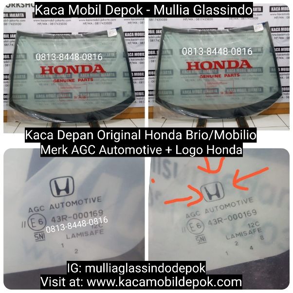 Jual Kaca Depan Original Honda Brio di Depok Bogor Murah Bergaransi