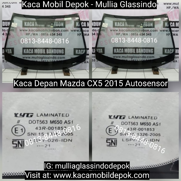Jual Kaca Depan Mobil Mazda CX5 Autosensor di Depok Bogor Murah dan Bergaransi